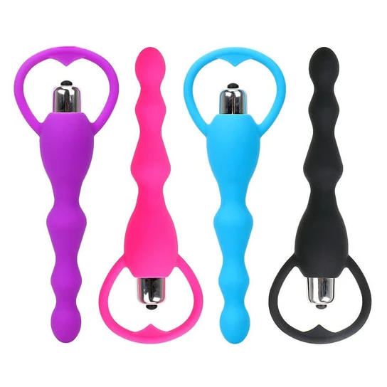 DiscreetChoice 7079 Beaded Vibrating Anal Toy