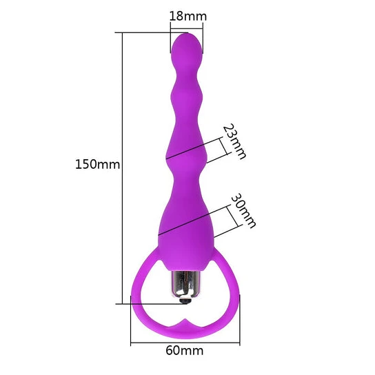 DiscreetChoice 7079 Beaded Vibrating Anal Toy