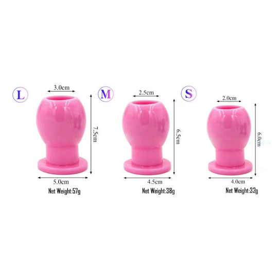 DiscreetChoice 7449 Hollow Silicone Anal Dilator Plug