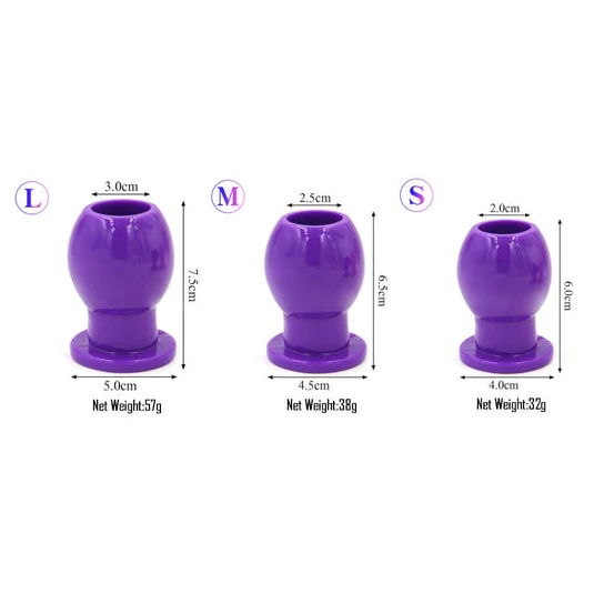 DiscreetChoice 7449 Hollow Silicone Anal Dilator Plug