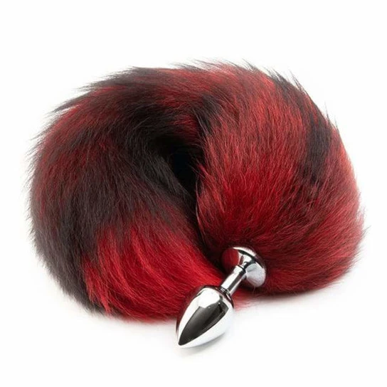 DiscreetChoice 9596 Red Wolf Metal Tail Plug 16