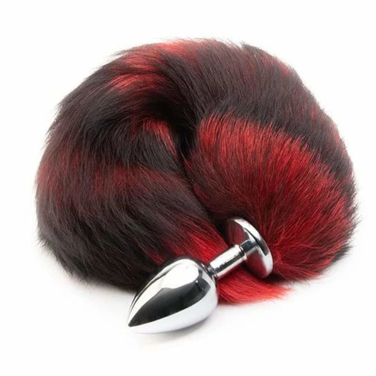 DiscreetChoice 9596 Red Wolf Metal Tail Plug 16