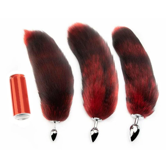 DiscreetChoice 9596 Red Wolf Metal Tail Plug 16