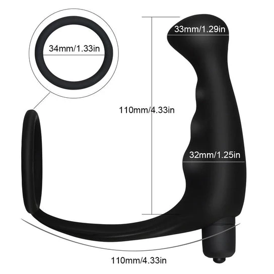 Double Penetration Anal Vibrator Prostate Stimulator PerfectFit 5769
