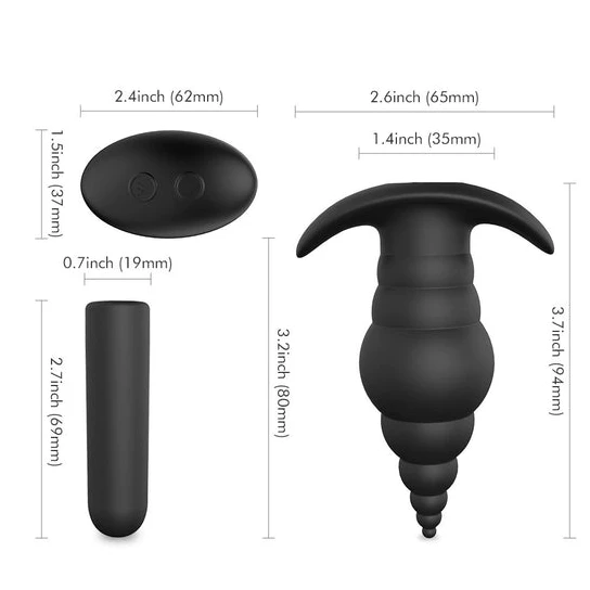 Elegant 159 Big Anal Vibrating Plug