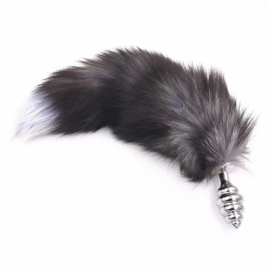 Elegant 2093 Dark Fox Tail With Vibrator 15