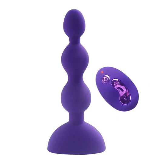 Elegant 5834 Triple Pleasure Bead Anal Vibration Plug