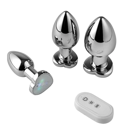 Elegant 6486 Remote Control Vibrating Light Up Butt Plug