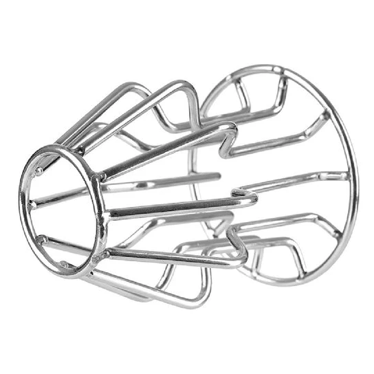Elegant 7077 Behind Bars Stainless Steel Hollow Plug