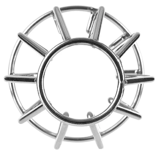 Elegant 7077 Behind Bars Stainless Steel Hollow Plug