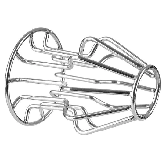 Elegant 7077 Behind Bars Stainless Steel Hollow Plug
