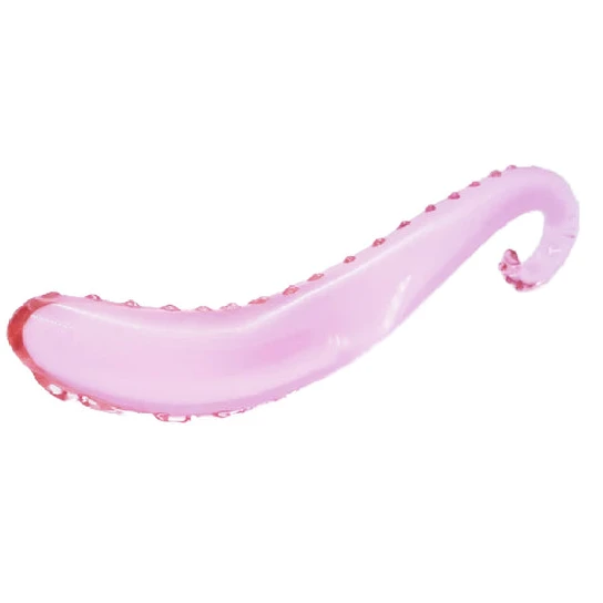 Elegant Anal Pink Glass Tentacle Dildo EverydayUse 1633