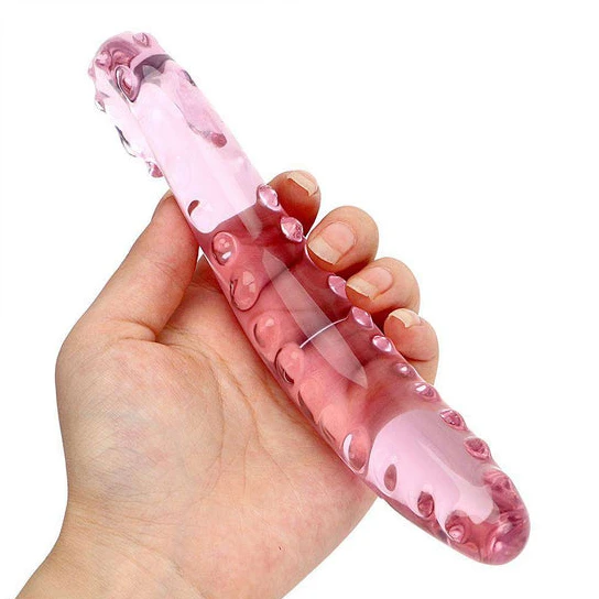 Elegant Anal Pink Glass Tentacle Dildo EverydayUse 1633