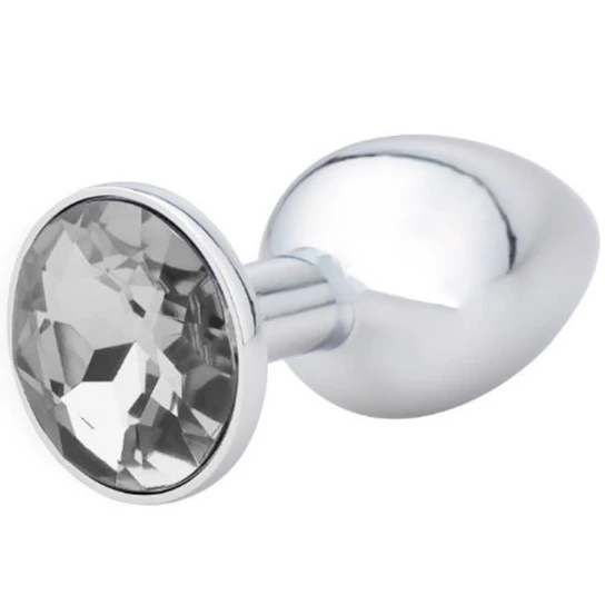 Elegant Gemmed Steel Plug PartnerFriendly 3005