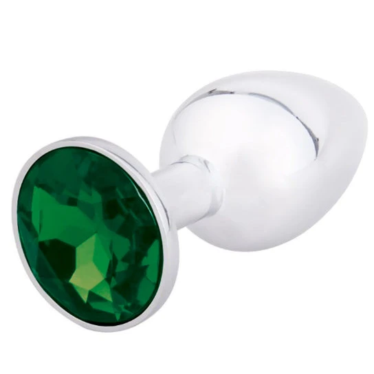 Elegant Gemmed Steel Plug PartnerFriendly 3005
