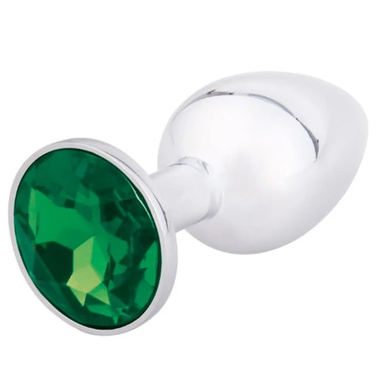Elegant Gemmed Steel Plug PartnerFriendly 3005