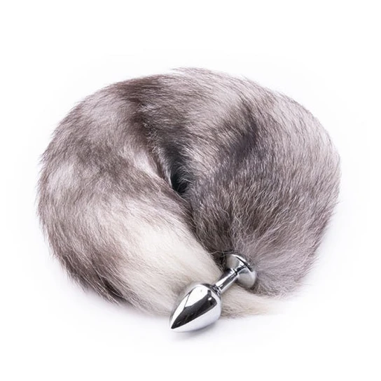 Ergonomic 4794 Gray Anal Fox Tail 16