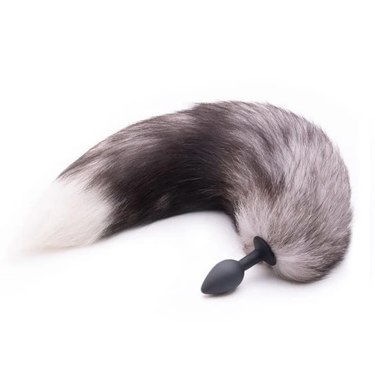 Ergonomic 4794 Gray Anal Fox Tail 16