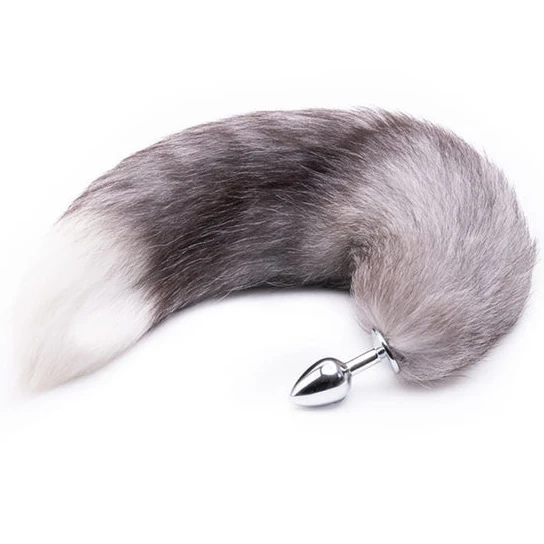 Ergonomic 4794 Gray Anal Fox Tail 16
