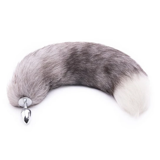 Ergonomic 4794 Gray Anal Fox Tail 16