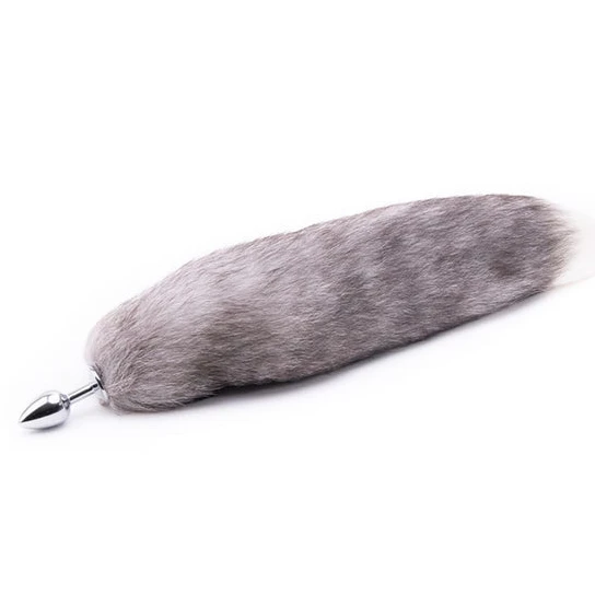 Ergonomic 4794 Gray Anal Fox Tail 16