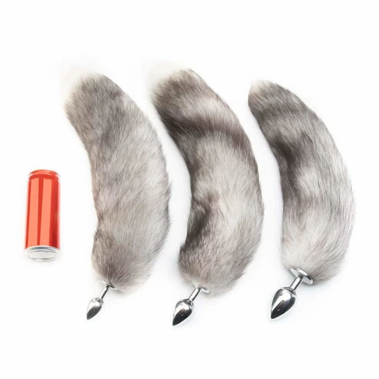 Ergonomic 4794 Gray Anal Fox Tail 16