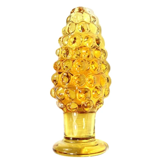 Ergonomic 6788 Ribbed Glass Flower Plug