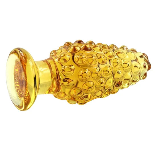 Ergonomic 6788 Ribbed Glass Flower Plug