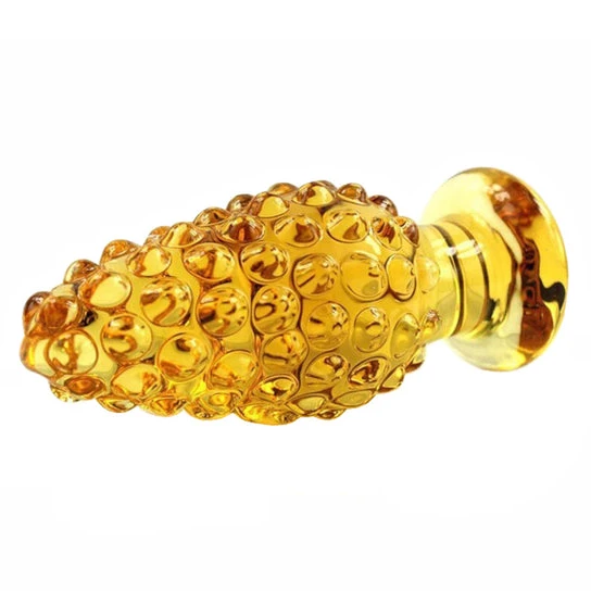 Ergonomic 6788 Ribbed Glass Flower Plug