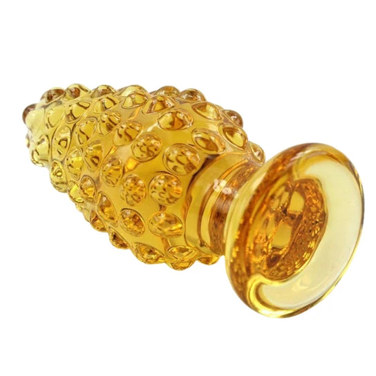 Ergonomic 6788 Ribbed Glass Flower Plug