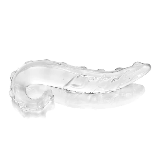 Ergonomic 7618 Kinky Anal Transparent Tentacle Dildo Glass Wand