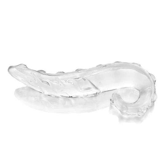 Ergonomic 7618 Kinky Anal Transparent Tentacle Dildo Glass Wand