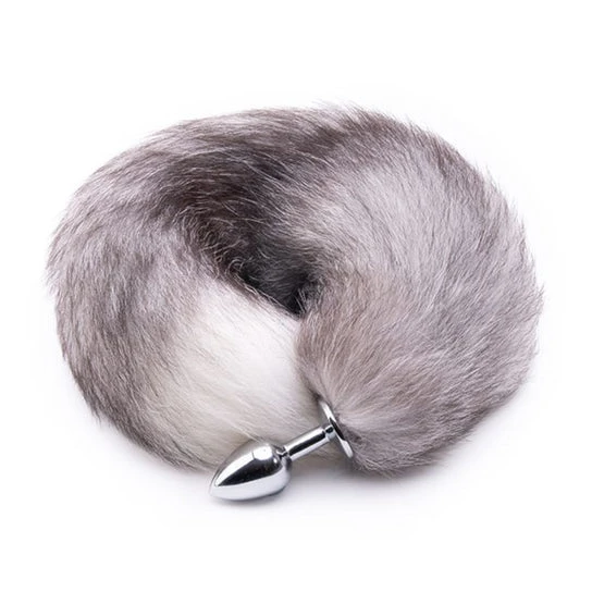 EverydayUse 5161 Gray Metal Wolf Tail Plug 16"