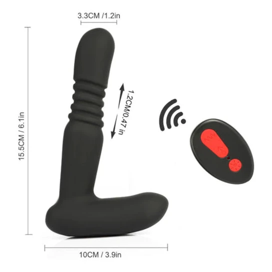 Fiery 9-Speed Thrusting Anal Vibrator Prostate Massager DiscreetChoice 7949