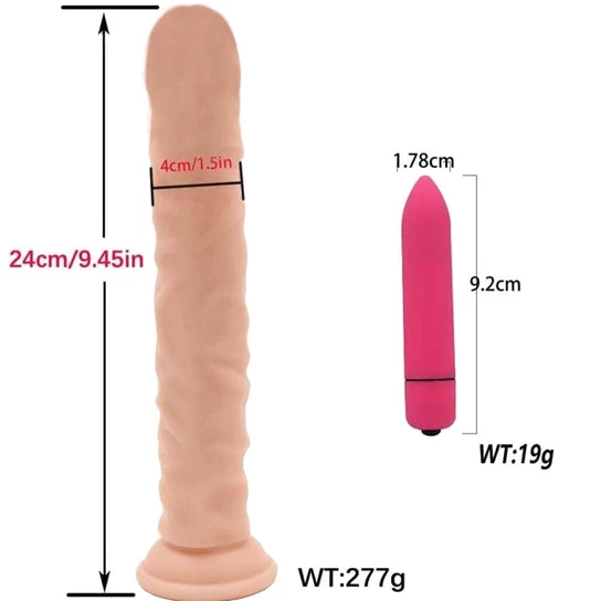 Flexible Realistic Anal Suction Cup Dildo GreatBenefit 9504
