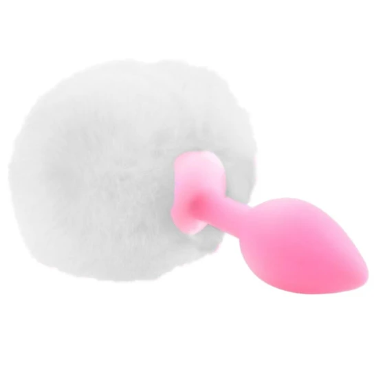 Fluffy Bunny Tail Silicone PartnerFriendly 9776