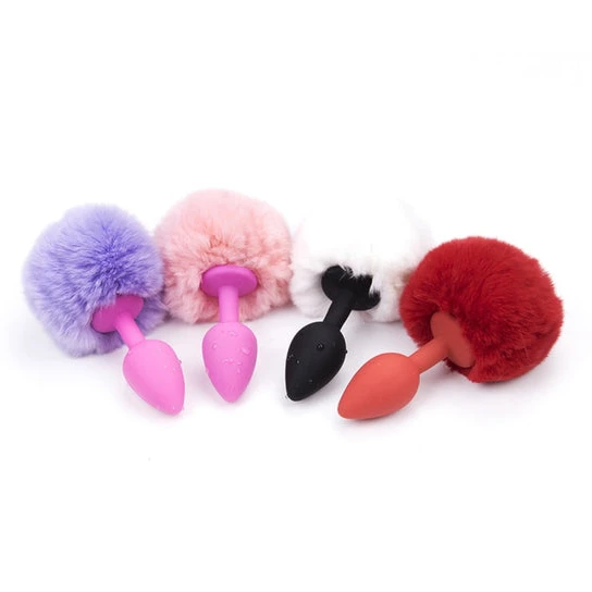 Fluffy Bunny Tail Silicone PartnerFriendly 9776