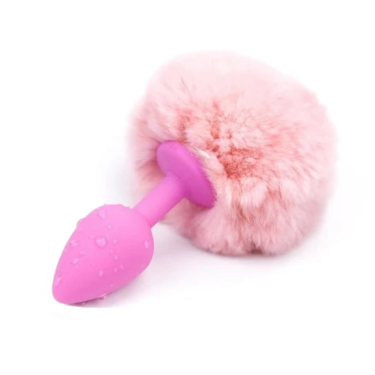 Fluffy Bunny Tail Silicone PartnerFriendly 9776