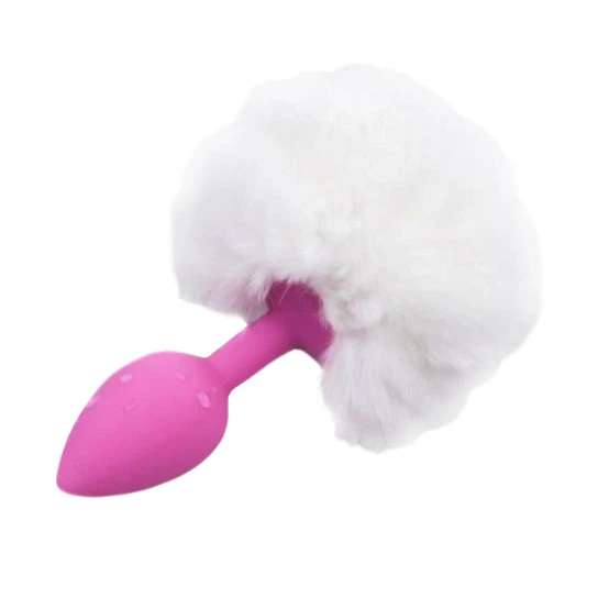 Fluffy Bunny Tail Silicone PartnerFriendly 9776