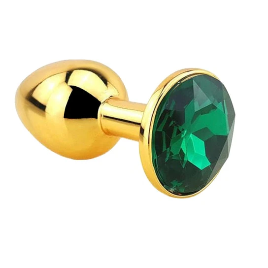 Golden Bedazzled Jeweled Plug Sensual 3389