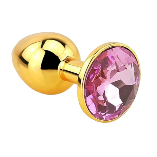 Golden Bedazzled Jeweled Plug Sensual 3389
