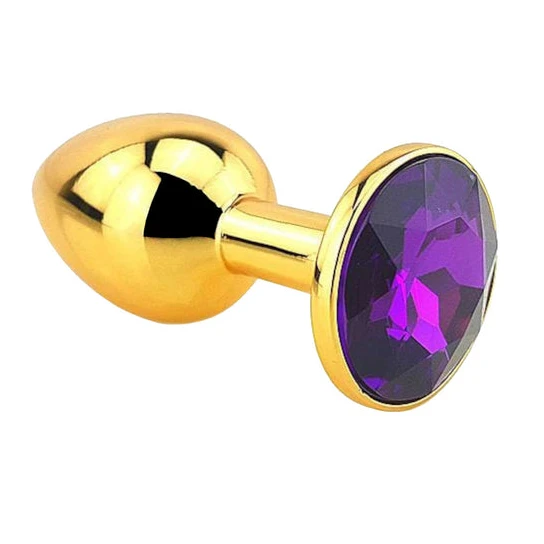 Golden Bedazzled Jeweled Plug Sensual 3389