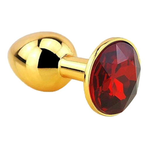 Golden Bedazzled Jeweled Plug Sensual 3389