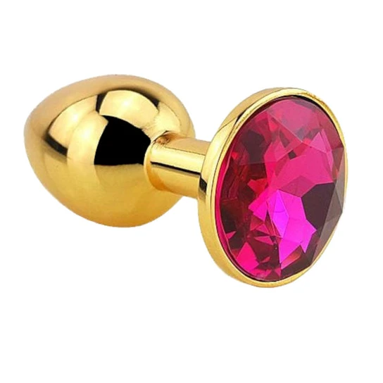 Golden Bedazzled Jeweled Plug Sensual 3389