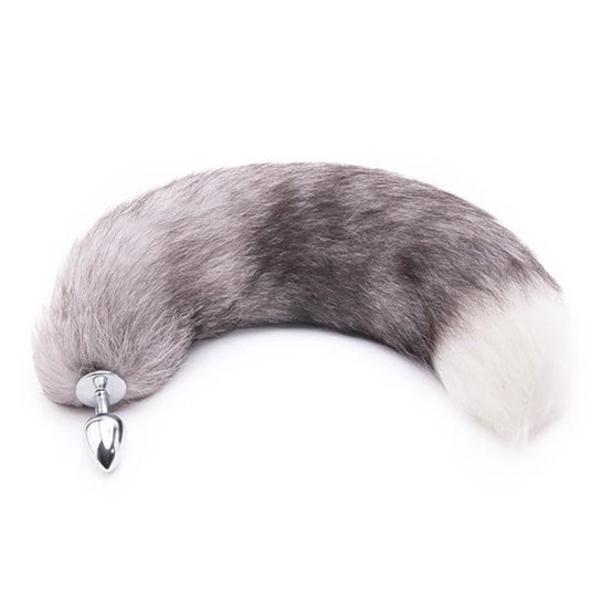 GreatBenefit 9203 Gray Anal Fox Tail 16
