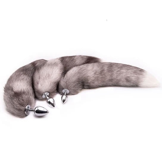 GreatBenefit 9203 Gray Anal Fox Tail 16