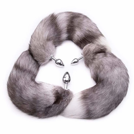 GreatBenefit 9203 Gray Anal Fox Tail 16