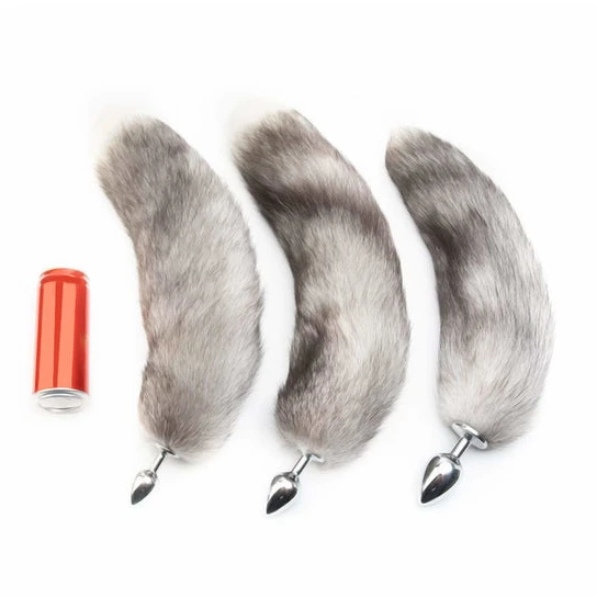 GreatBenefit 9203 Gray Anal Fox Tail 16