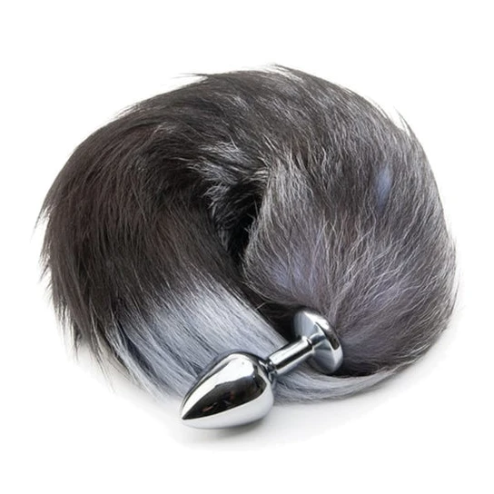 Grey Fox Metal Tail Plug 18