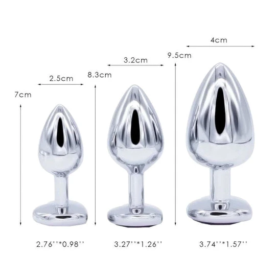 Heart Plug Set (3 Piece) Pleasurable 2936